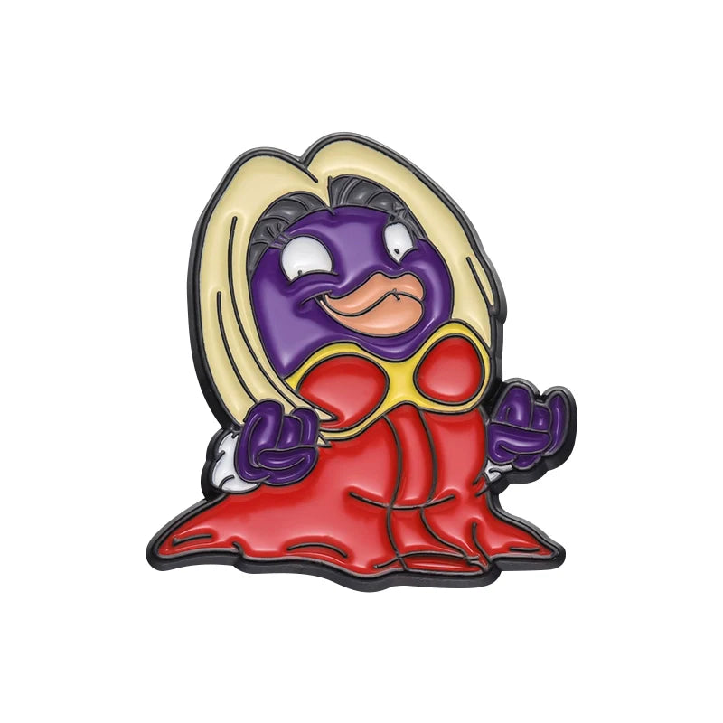 Playful Cute Cartoon Metal Pin Hard Enamel Pin Badge Ver3