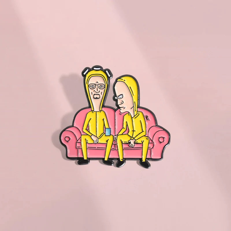 Kawaii Cartoon Metal Pin Badge by Topboring