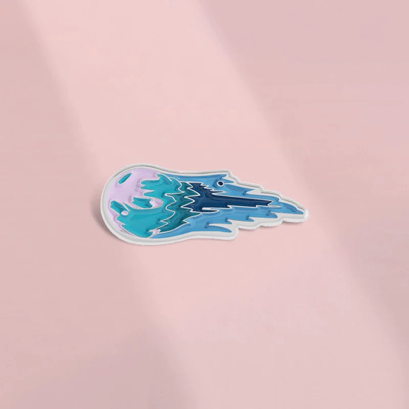 Playful Star Pin Badge by Topboring