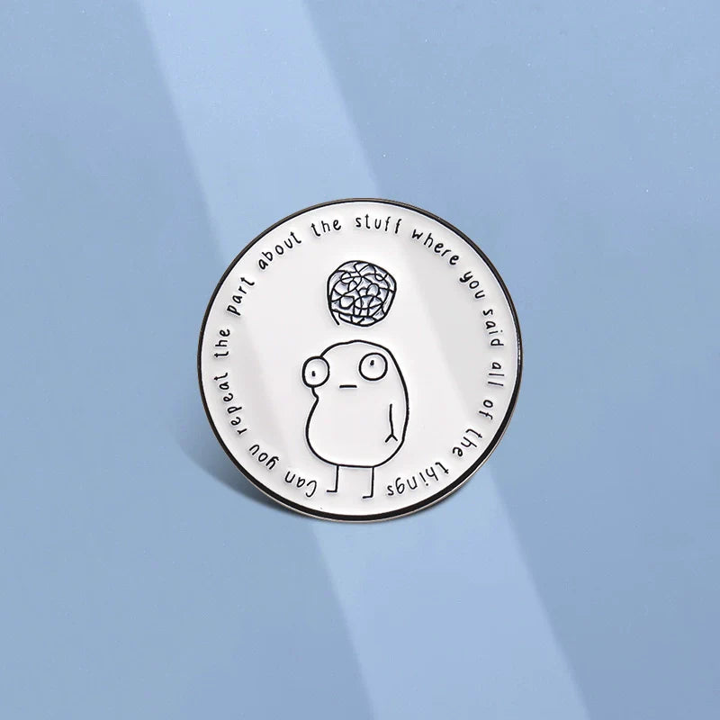 Kawaii Cartoon Metal Pin Badge by Topboring