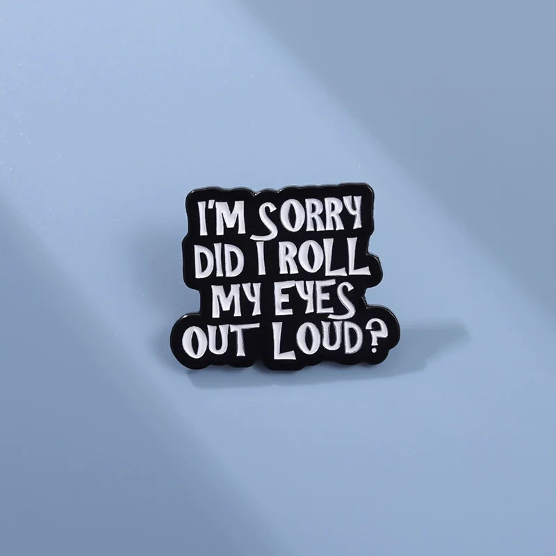 Quirky Metal Pin Badge by Topboring
