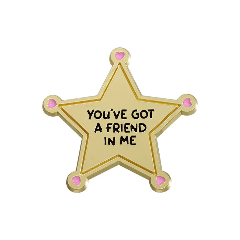 Retro Elegant Star Metal Pin Metal Pin Badge