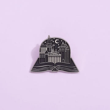 Whimsical Cartoon Metal Pin Badge by Topboring