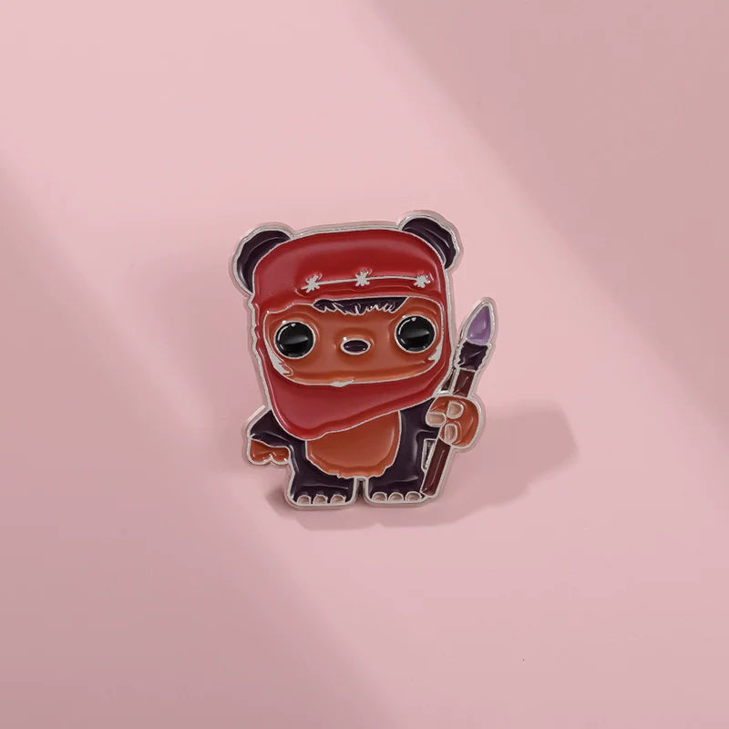 Cute Cartoon Star Metal Pin Badge by Topboring