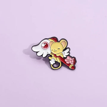 Cute Anime Cartoon Metal Pin Badge by Topboring