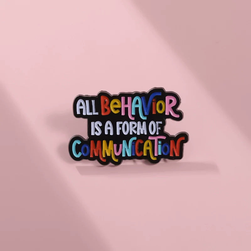 Playful Metal Pin Badge by Topboring