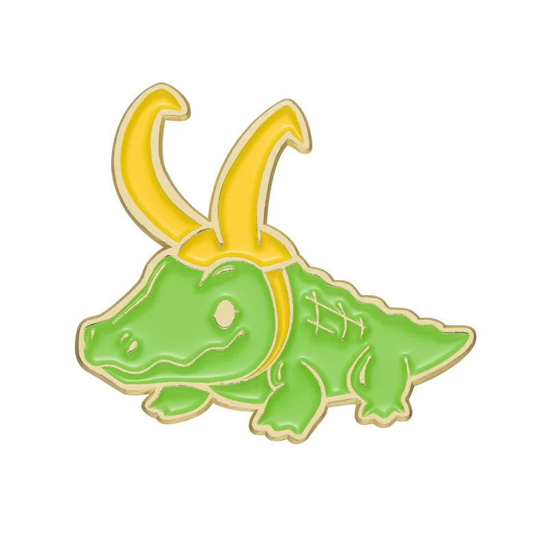 Kawaii Cute Cartoon Fish Metal Metal Pin Badge