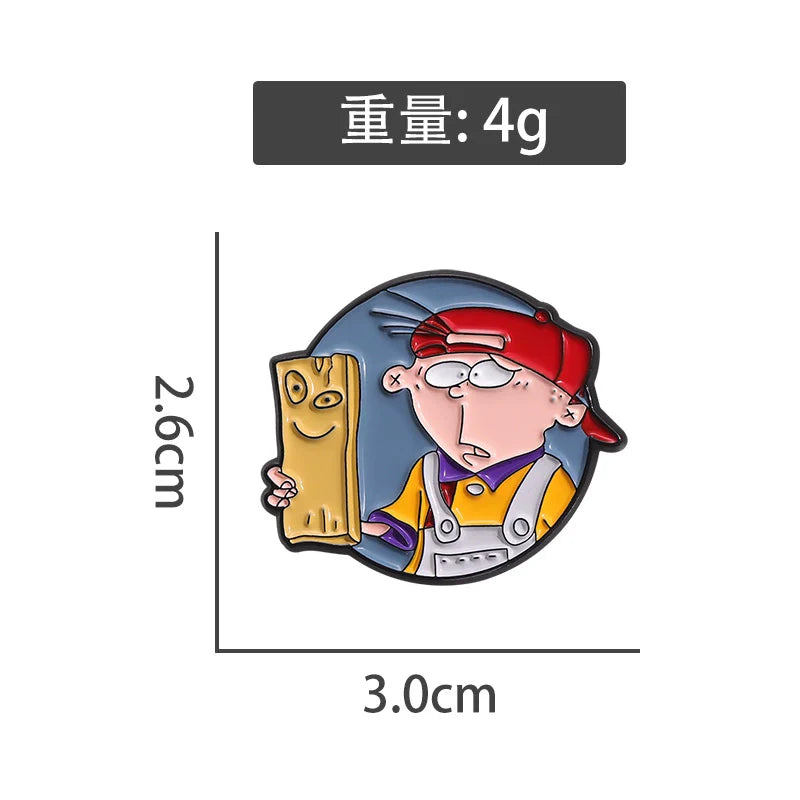 Retro Cute Cartoon Metal Pin Metal Pin Badge