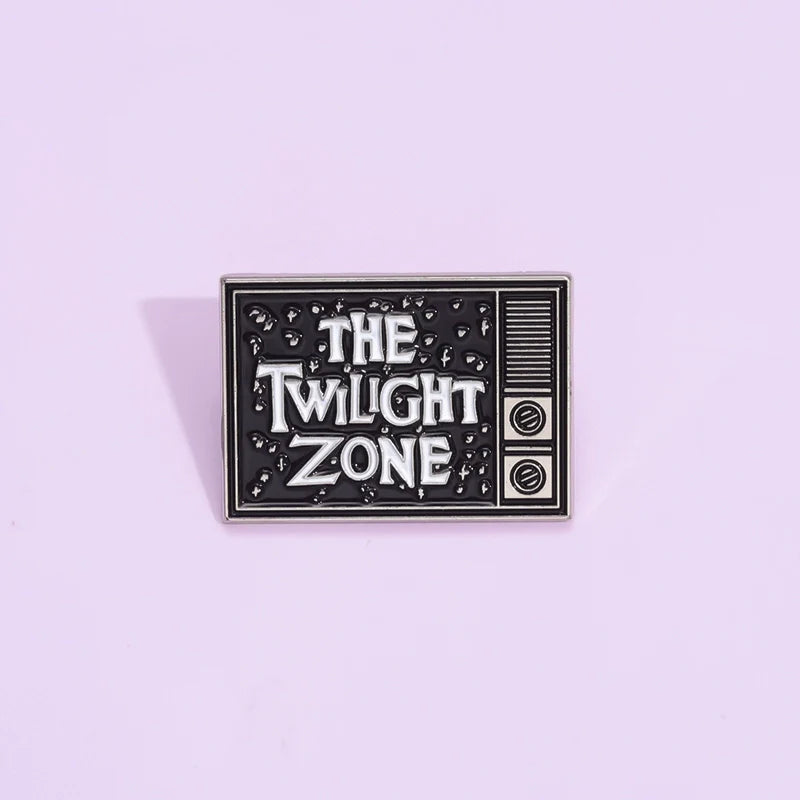 Cute Black Metal Pin Badge by Topboring