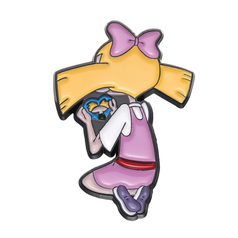 Cute Cartoon Metal Pin Badge by Topboring