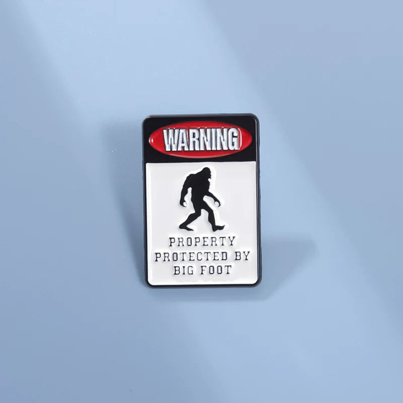 Quirky Metal Pin Badge by Topboring