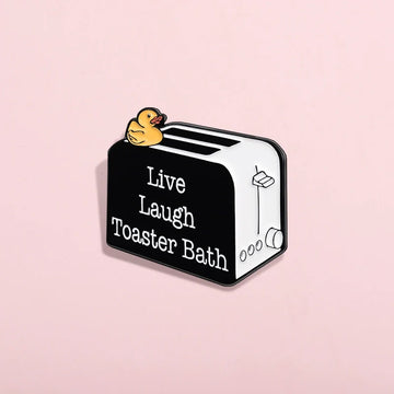 Playful Cartoon Metal Pin Badge by Topboring