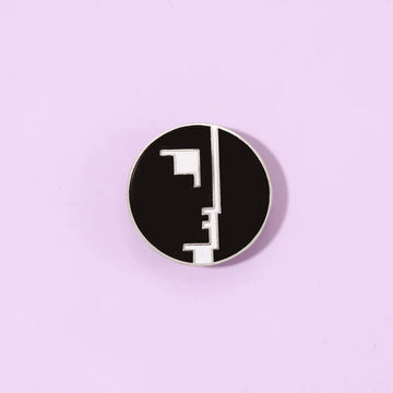 Playful Metal Pin Badge by Topboring