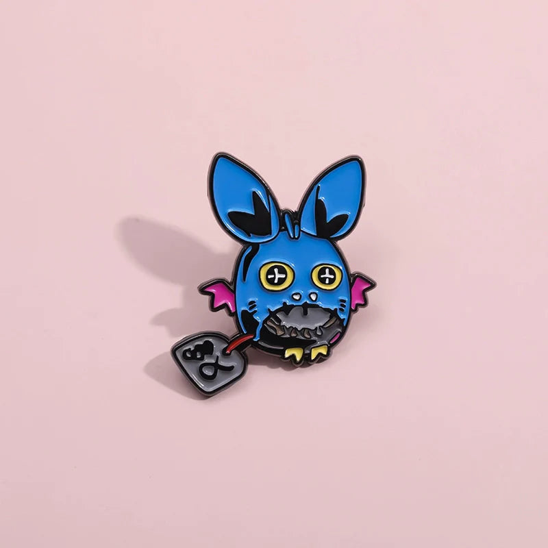 Funny Cute Cat Metal Pin Badge by Topboring