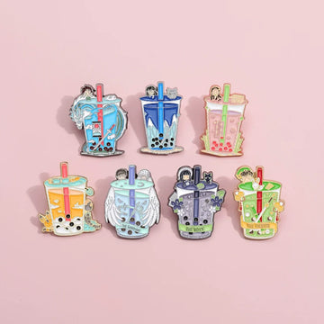 Cute Anime Cartoon Metal Pin Badge by Topboring