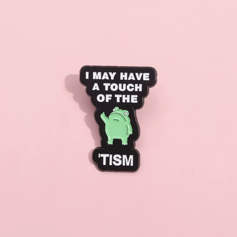 Cute Cartoon Frog Metal Pin Badge by Topboring