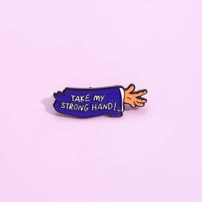 Quirky Metal Pin Badge by Topboring
