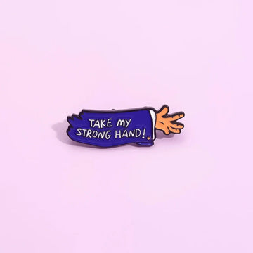 Quirky Metal Pin Badge by Topboring