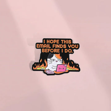 Mini Cartoon Cat Pin Badge by Topboring