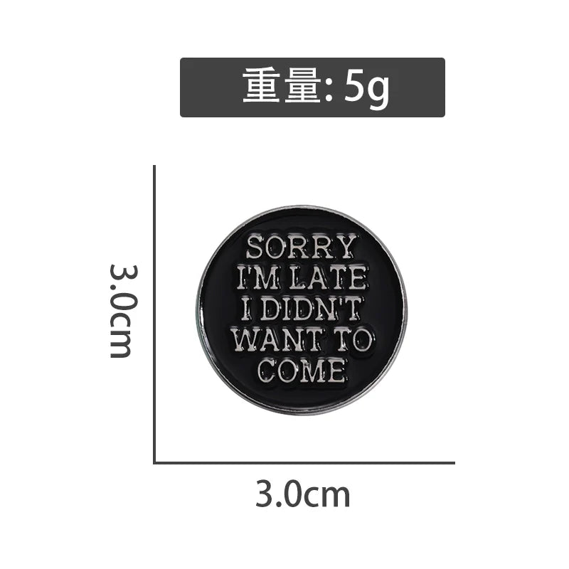 Funny Bold Metal Pin Badge Soft Enamel Pin Badge Style2