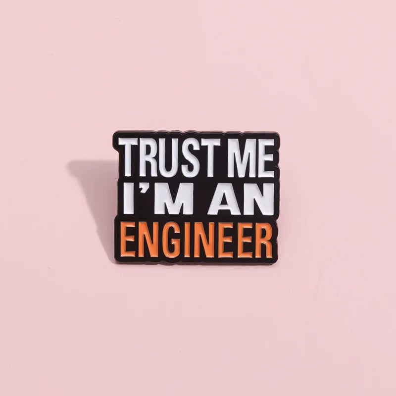 Playful Metal Pin Badge by Topboring