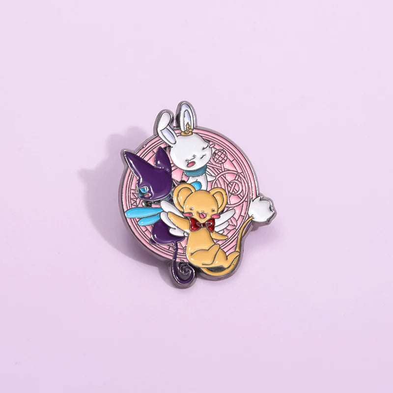 Retro Cartoon Metal Pin Badge by Topboring
