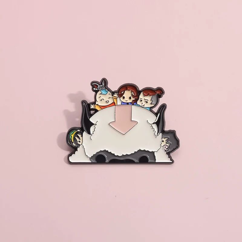 Mini Cow Metal Pin Badge by Topboring