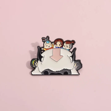 Mini Cow Metal Pin Badge by Topboring