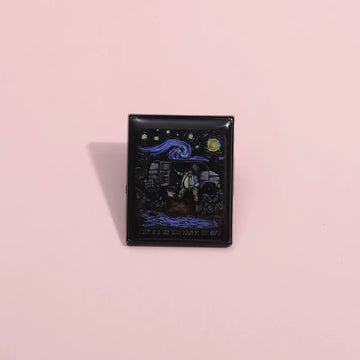 Playful Metal Pin Badge by Topboring