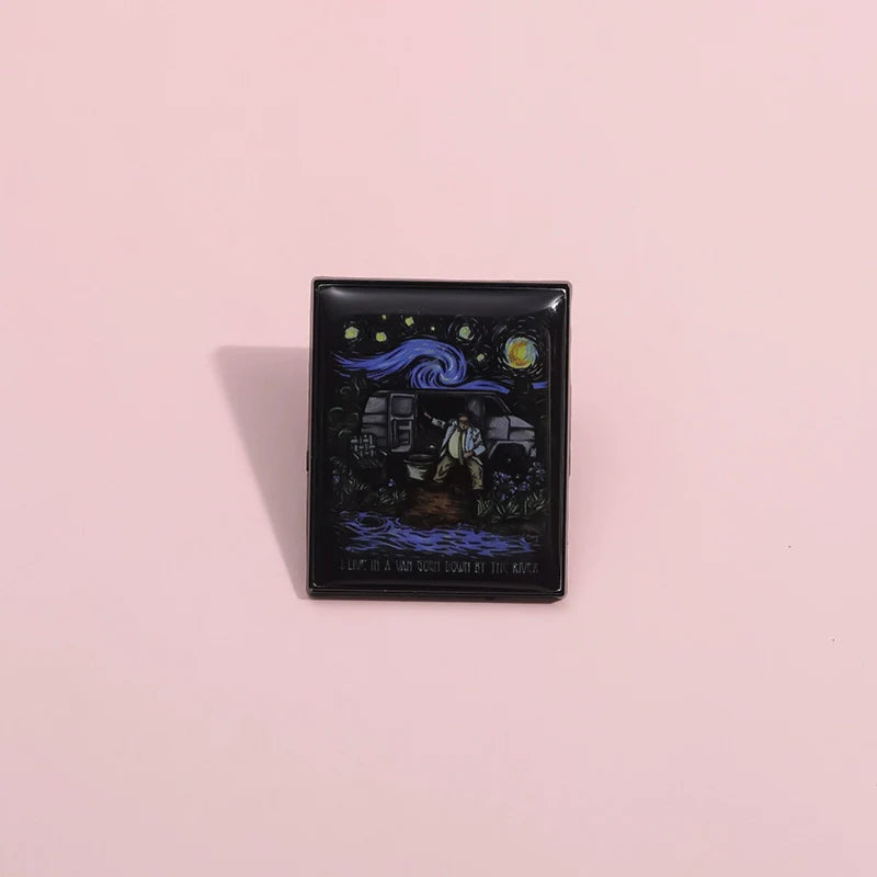 Playful Metal Pin Badge by Topboring
