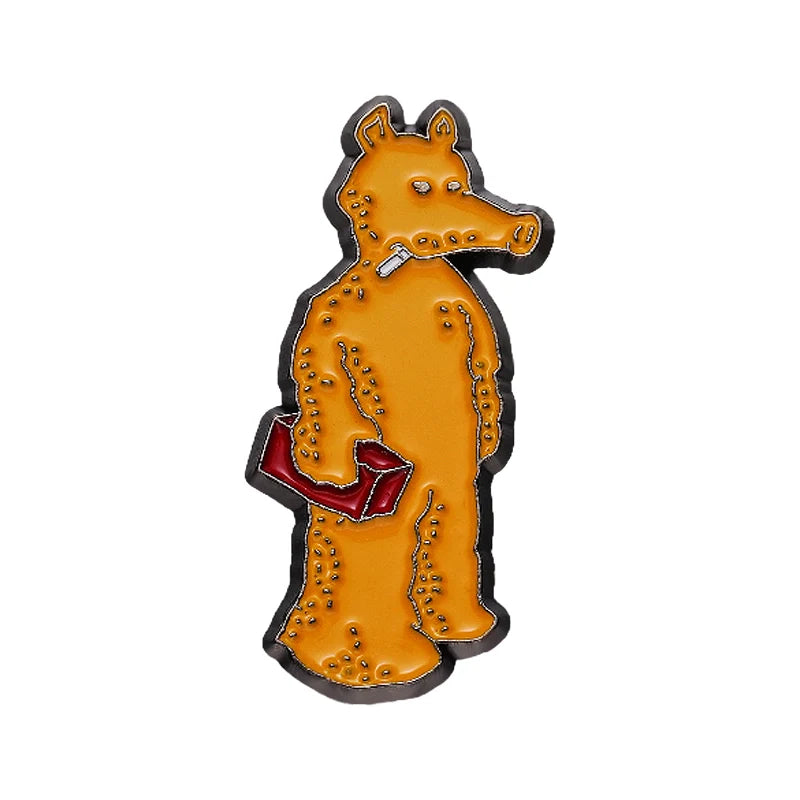 Elegant Cartoon Metal Pin Badge by Topboring
