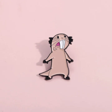 Cute Cartoon Metal Pin Badge by Topboring