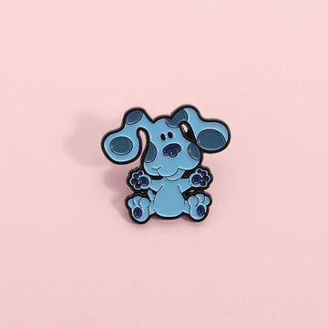 Elegant Cartoon Dog Metal Pin Badge by Topboring