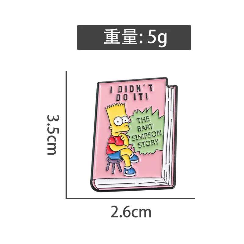 Lovely Funny Metal Pin Badge Soft Enamel Pin Badge Style2