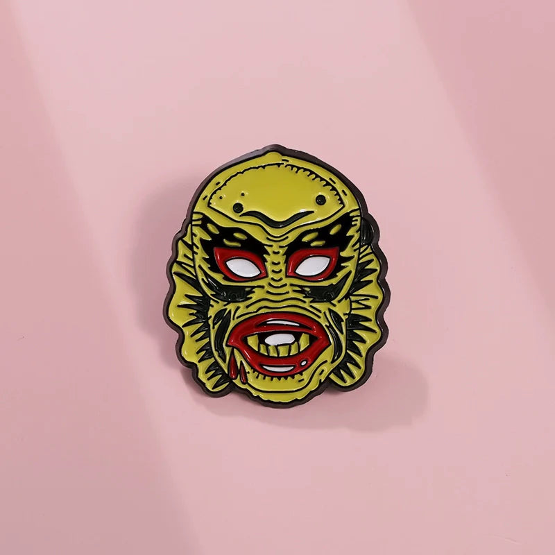 Quirky Cartoon Metal Pin Badge by Topboring