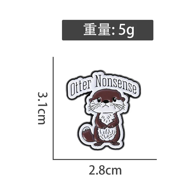 Cute Metal Pin Badge by Topboring