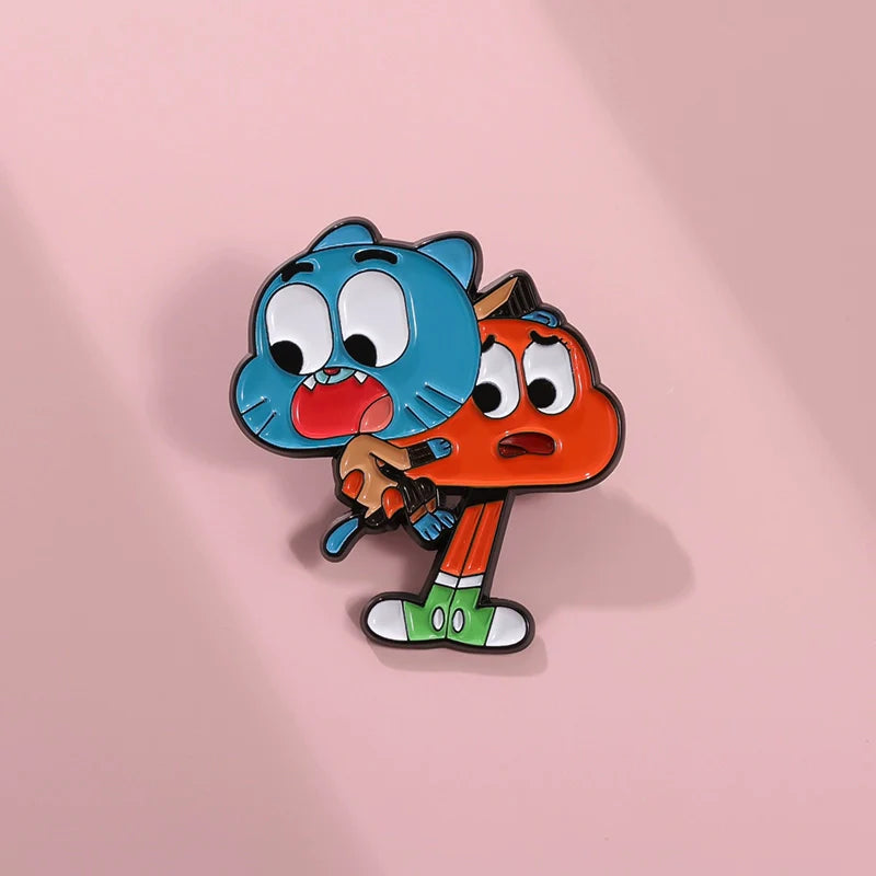 Funny Cartoon Metal Pin Badge by Topboring