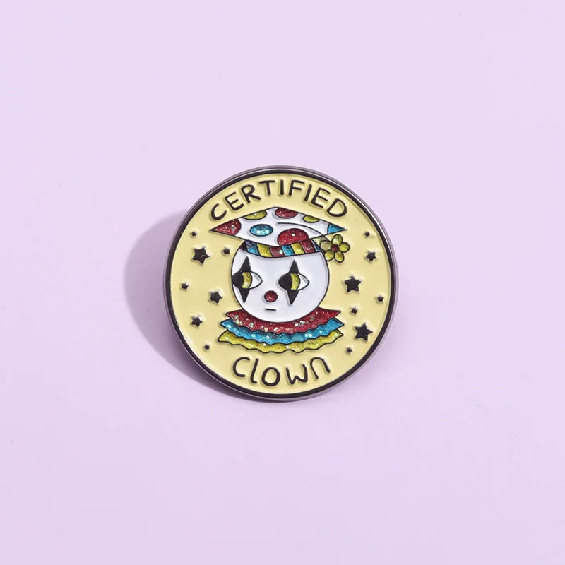 Quirky Metal Pin Badge by Topboring