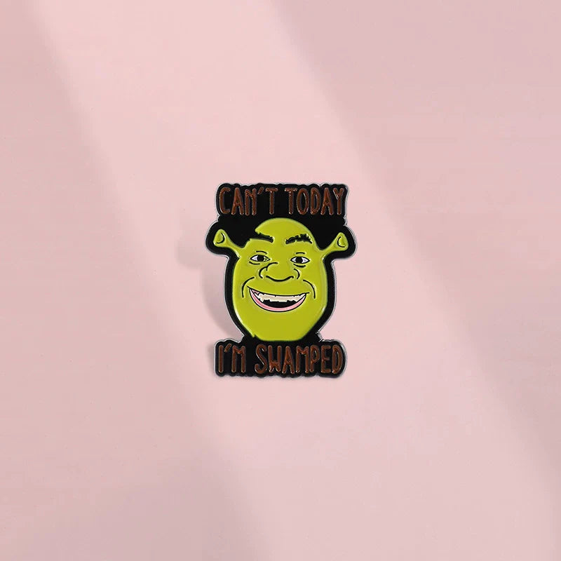 Cute Cartoon Metal Pin Badge by Topboring