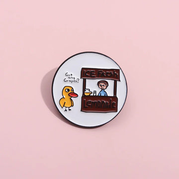 Cute Cartoon Pin Badge by Topboring