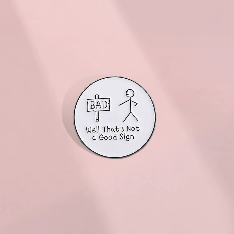 Stylish Metal Pin Badge by Topboring