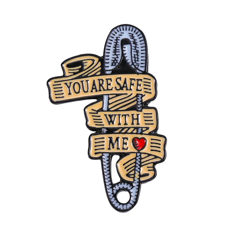 Charming Cute Metal Pin Badge Hard Enamel Pin Badge Style3