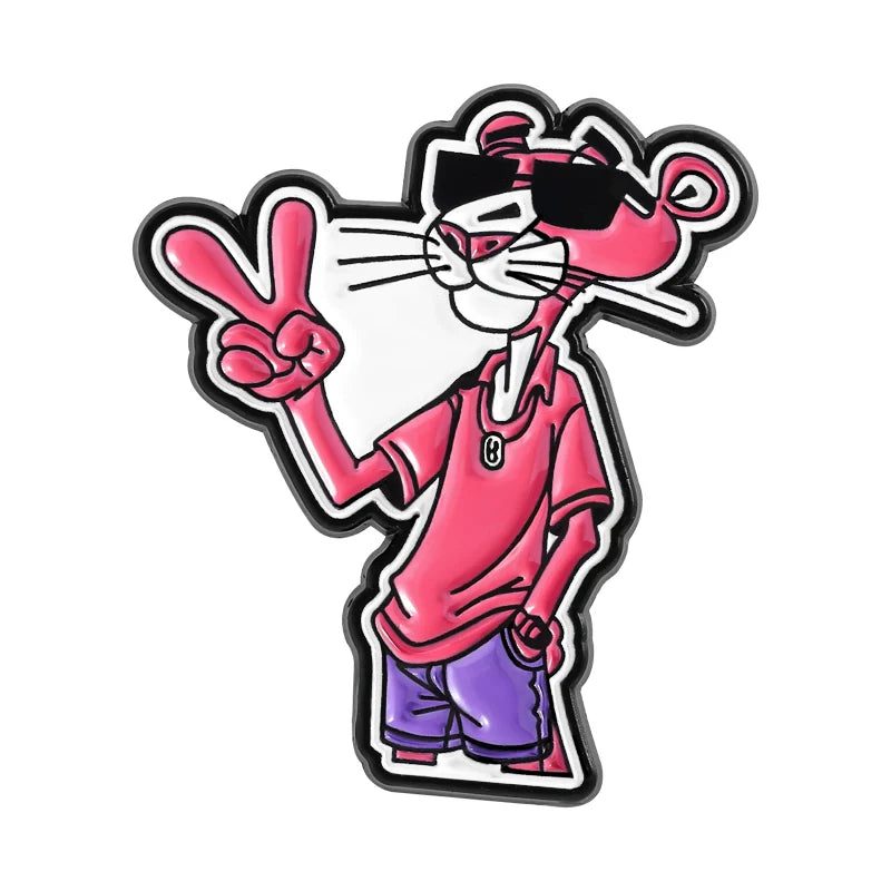 Cute Cartoon Leopard Pin Badge by Topboring
