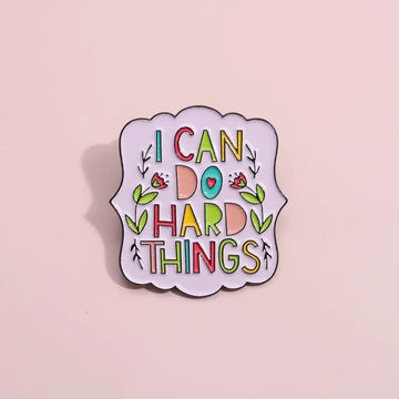 Whimsical Can Metal Pin Badge by Topboring