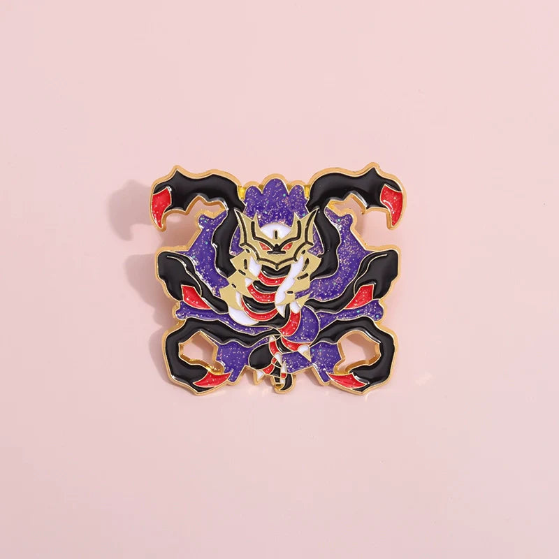 Cute Anime Cartoon Metal Pin Badge by Topboring