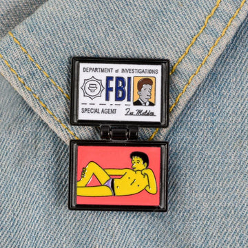 Cute Cartoon Pin Badge by Topboring