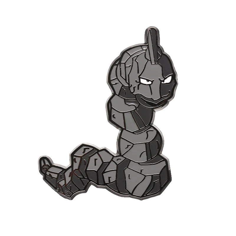 Minimalist Bold Snake Metal Pin Metal Pin Badge