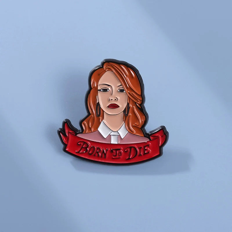 Elegant Metal Pin Badge by Topboring