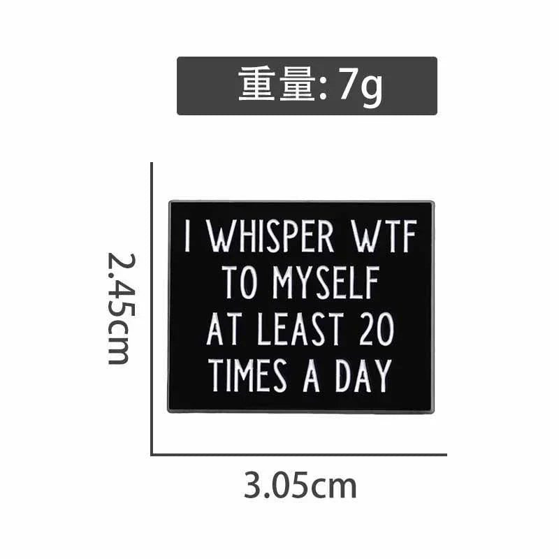 Playful Wtf Pin Badge by Topboring