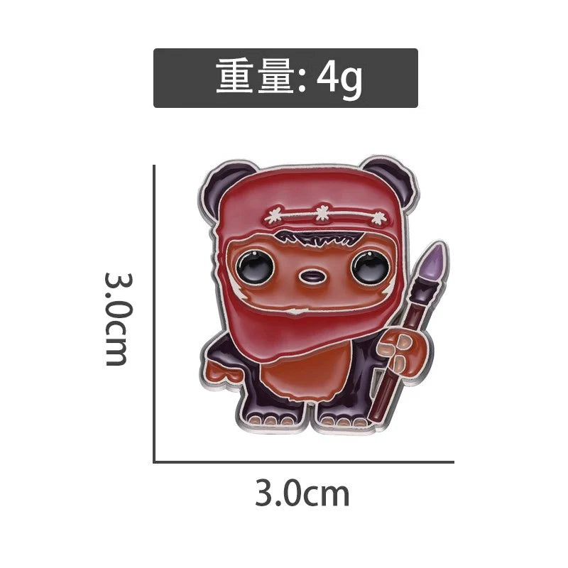 Cute Cartoon Star Metal Pin Badge by Topboring